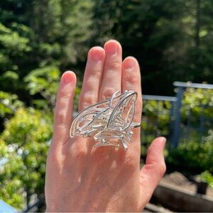 ORR Iceland Designer Sterling Silver Abstract Ring NIB size 6